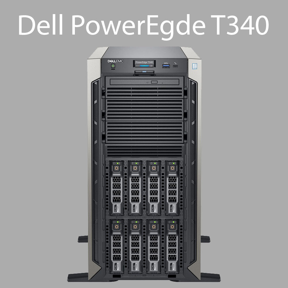 Dell PowerEdge T340 Server: 1 x Xeon E-2246G 3.6Ghz 6C, 64GB