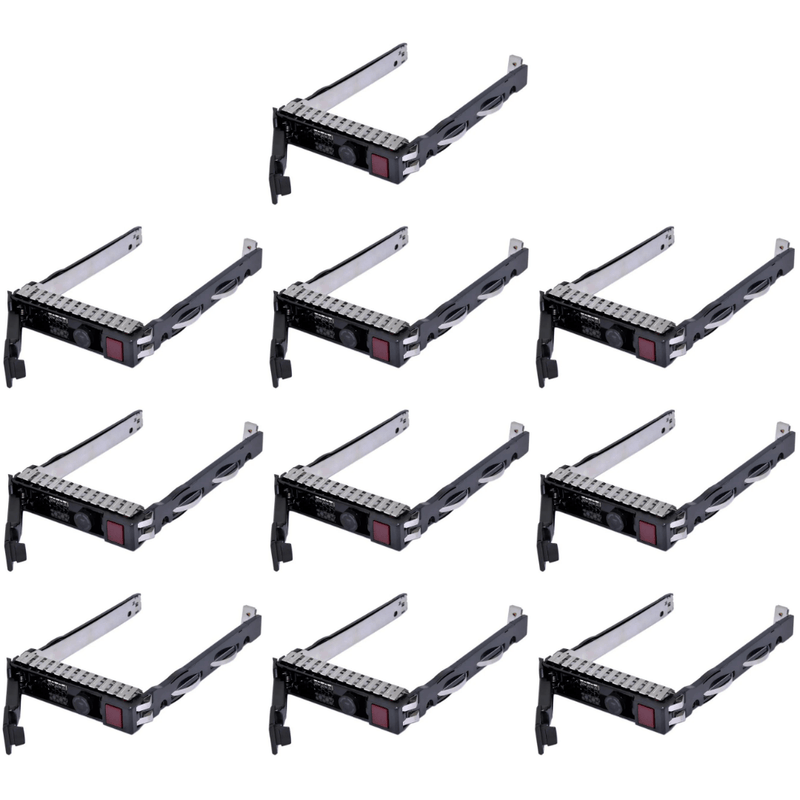 10 x HP 651687-001 GEN 8 and Gen 9 2.5 Inch SFF Hard Drive Tray (Refurbished)