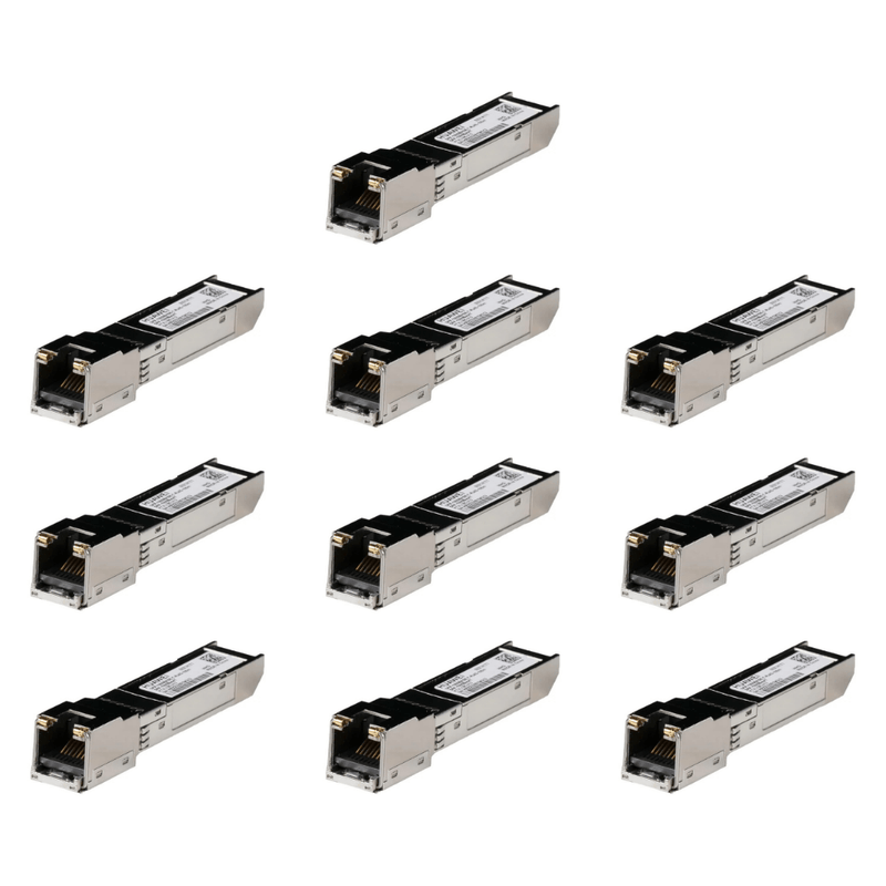 10 x Huawei 02314171 SFP-1000BaseT 1000BASE-T RJ45 100m Copper SFP Transceiver (New)