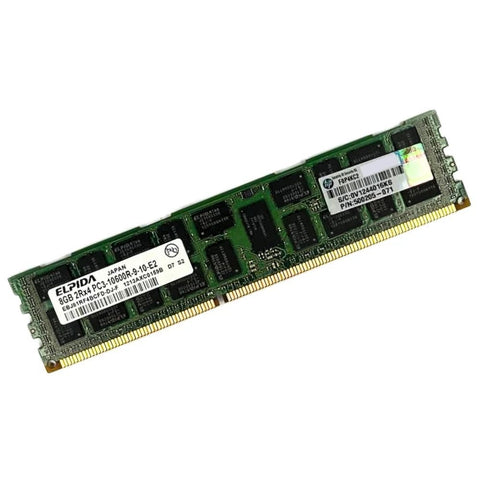 ELPIDA 8GB 2Rx4 PC3-10600R DDR3 ECC Registered — Server Memory Module (Refurbished)