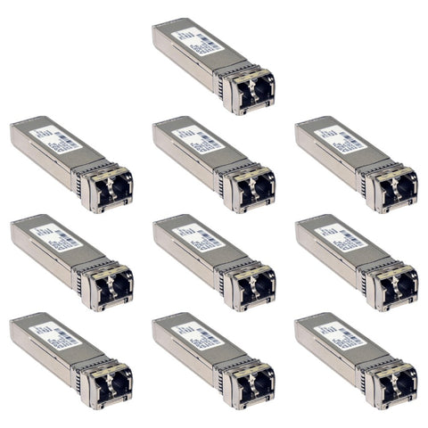 Arista SFP-10G-SR — 10G SFP+ Transceiver, 850nm Multimode (Pack of 10) (Refurbished)