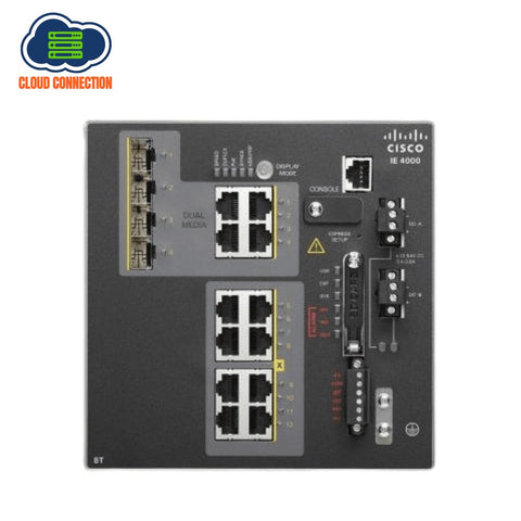 Cisco IE-4000-8T4G-E | 8 x FE RJ-45 | 4 x GE Combo Uplinks | LAN Base | Industrial Switch (New)