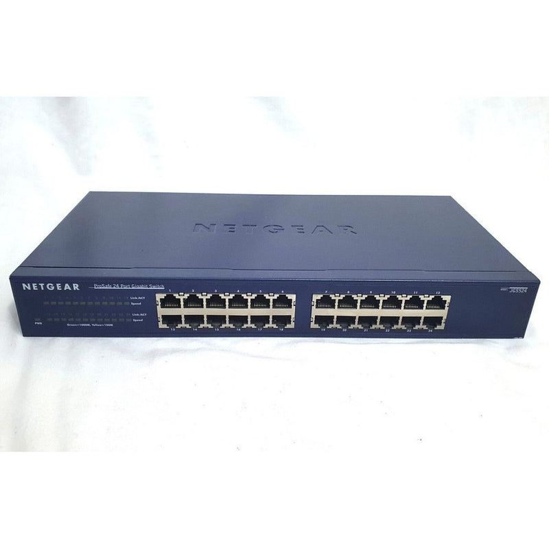 Netgear JGS524 V1 ProSafe 24-Port Gigabit Switch — Unmanaged Switch (Refurbished)