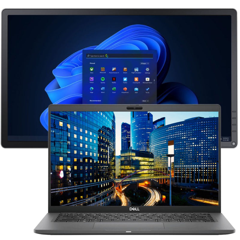 Dell Latitude 7410 | Core i7-10610U | 8GB | 512GB SSD | 14" FHD + 19" Monitor | Windows 11 Pro (Grade A)