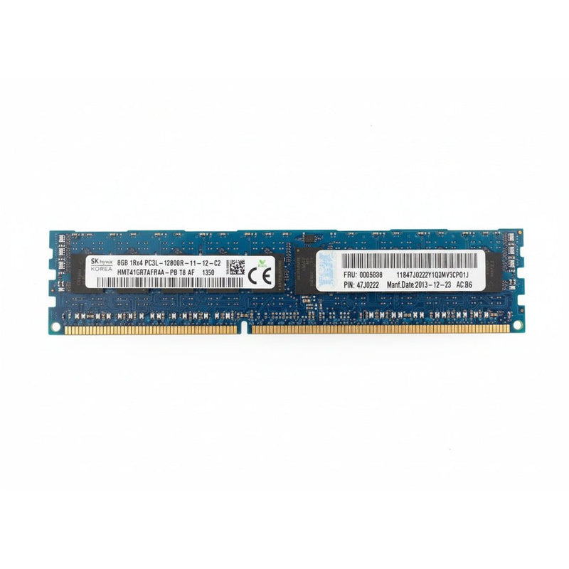 SK hynix 8GB 1Rx4 PC3L-12800R DDR3 ECC Registered — Server Memory (Grade B)