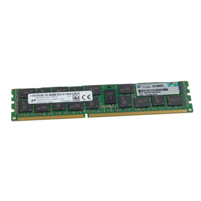 Micron 16GB DDR3 PC3-12800R ECC Registered — Server Memory (Refurbished)