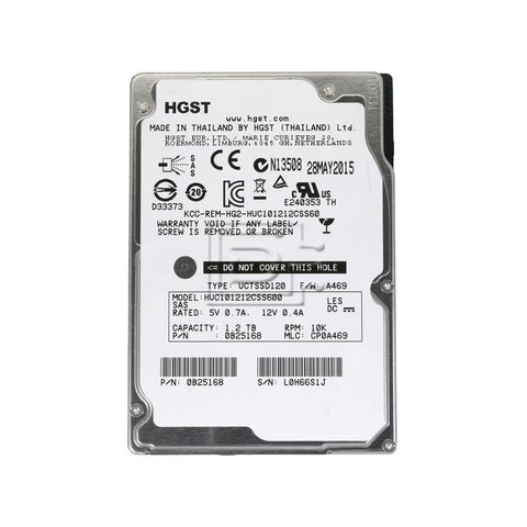 HGST HUC101212CSS600 — 2.5" SAS Hard Drive (Used)