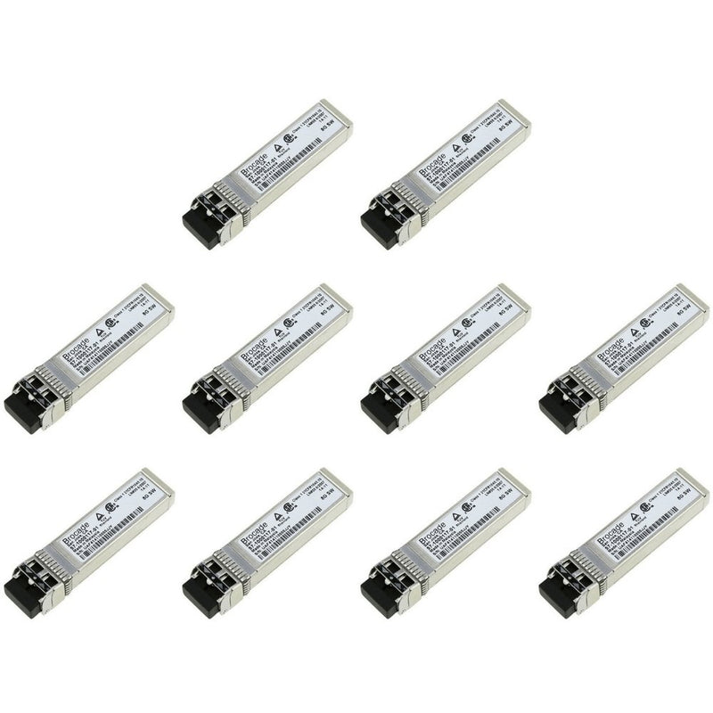 Brocade 57-1000117-01 8Gb SFP+ Transceiver (10-Pack) — Fibre Channel Module (Used)
