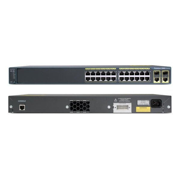 Cisco WS-C2960-24TC-L — 24-Port Fast Ethernet Layer 2 Managed Switch (Refurbished)