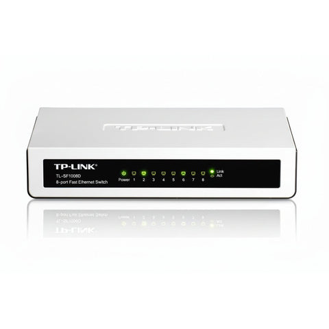 TP-Link TL-SF1008D — 8-Port 10/100 Ethernet Switch (New)