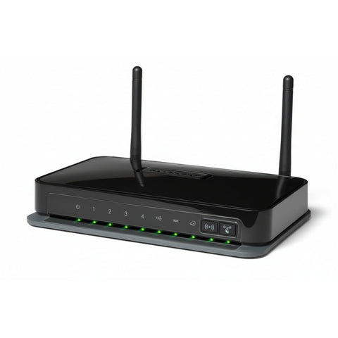 Netgear DGN2200M V2 — N300 Wireless ADSL2+ Modem Router (Used)