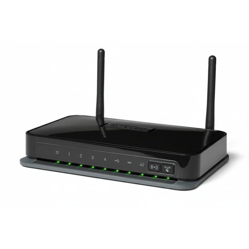 Netgear DGN2200M V2 — N300 Wireless ADSL2+ Modem Router (Used)