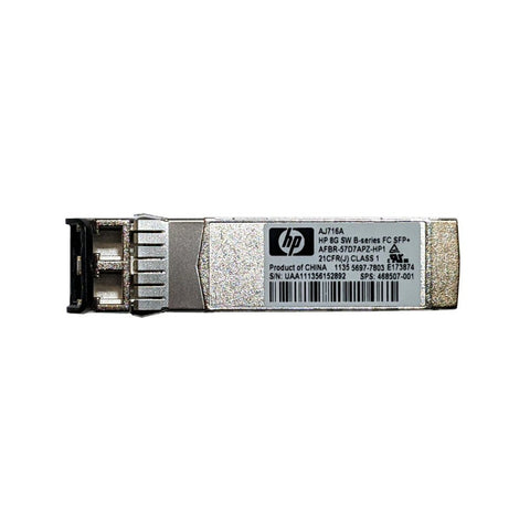 HP AJ716A AFBR-5707APZ — 8Gb Fibre Channel SFP+ Transceiver (Used)