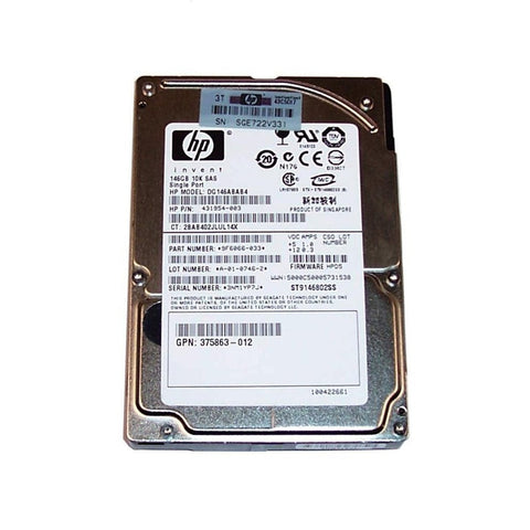 HP DG146ABAB4 — 146GB 2.5" SAS Hard Drive (Refurbished)