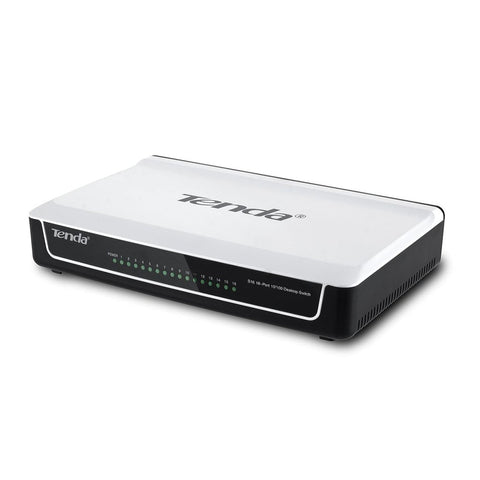 Tenda S16 | 16-Port | 10/100 | RJ-45 | Desktop Switch (Used)