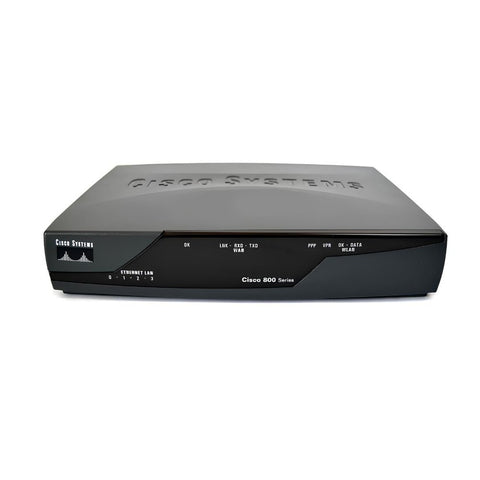 Cisco 857W — 4-Port 10/100 Switch with ADSL and Wireless (Refurbished)