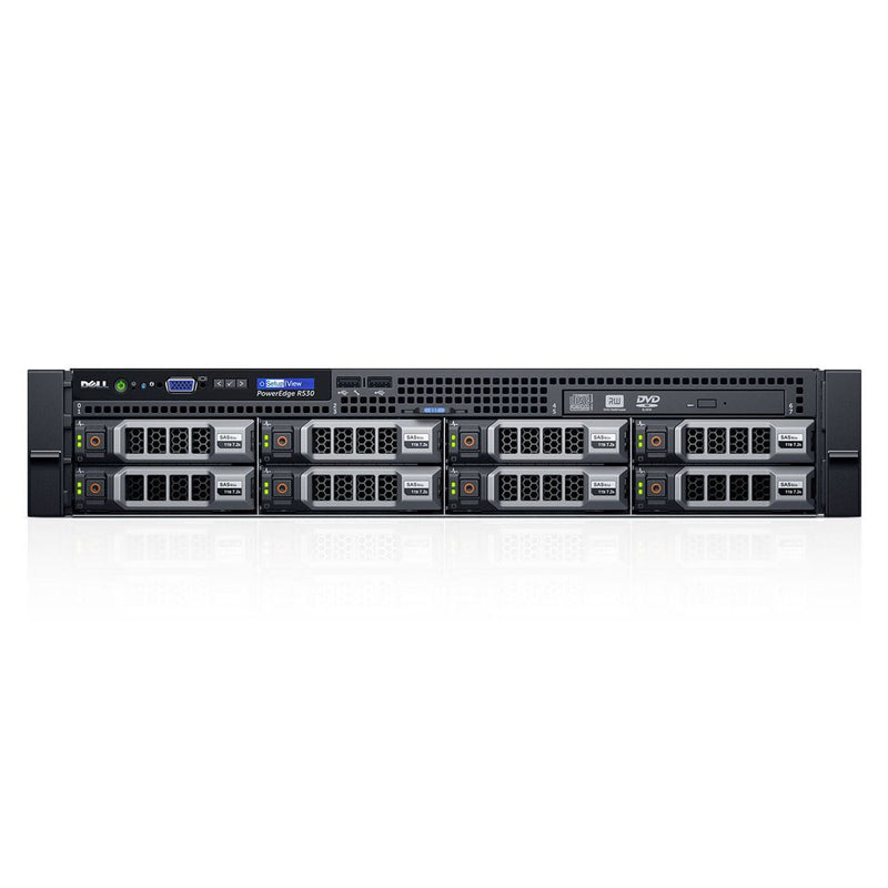 Dell PowerEdge R530: 2 x Xeon E5-2640 v4, 64GB DDR4, 2 x 1TB SATA / 8 LFF Bays, 2U Rackmount Server (Refurbished)