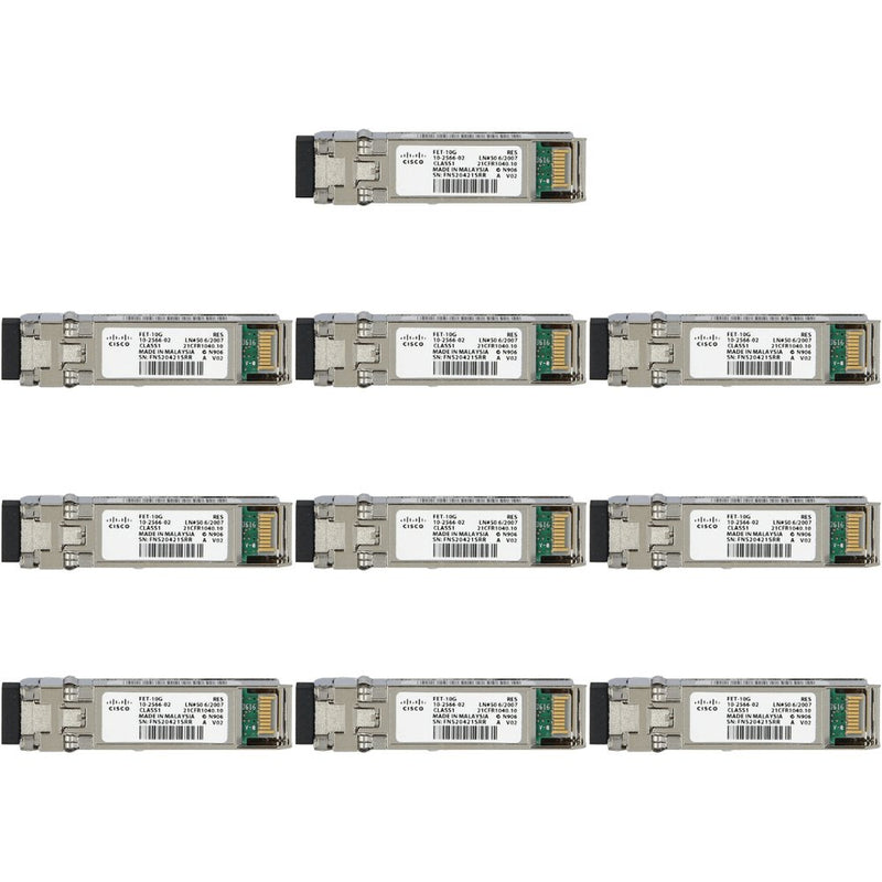 Cisco 10-2566-02 FET-10G — 10G MMF SFP Transceiver (Refurbished)