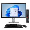 Lenovo ThinkCentre M920q | Intel Core i5-8500T | 8GB DDR4 | 256GB SSD with 20" Monitor | Windows 11 Pro (Refurbished)