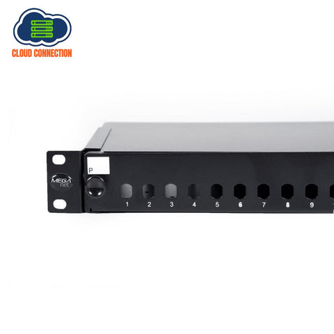 Meganet MEGALSPA2SCD12 — 12-Port LC Quad Fibre Sliding Patch Panel (New)