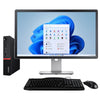 Lenovo ThinkCentre M75q | Ryzen 5 PRO 2400GE | 8GB | 256GB SSD | 20" Monitor | Windows 11 Pro (Grade A)