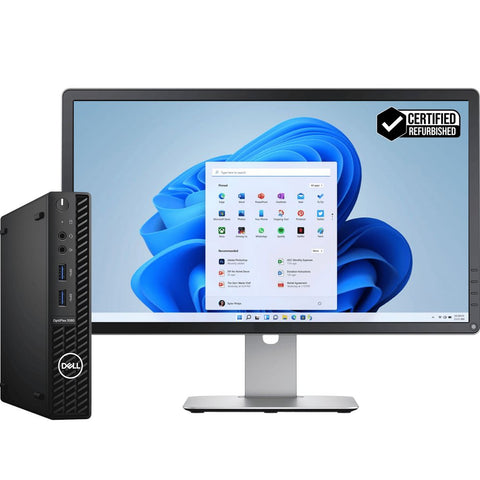 Dell OptiPlex 3080 | Core i5-10500T | 16GB RAM | 512GB SSD | Windows 11 Pro USFF + 20" Monitor (Refurbished)