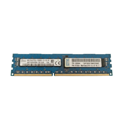 SK Hynix 8GB DDR3L PC3L-12800R ECC Registered — Server Memory (Grade B)
