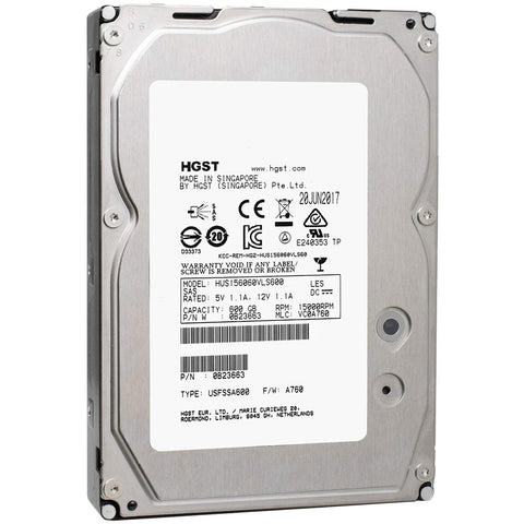HGST HUS156060VLS600 - 600GB 15K SAS Hard Drive (Refurbished)