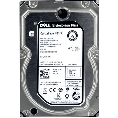 Dell ST2000NM0023 — 2TB SAS 3.5" Enterprise Hard Drive (Grade B)