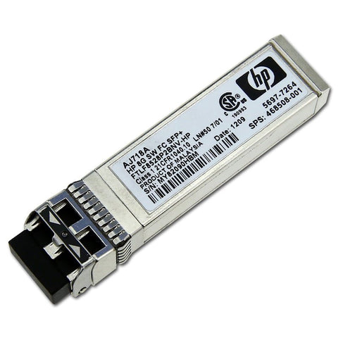 HP AJ718A Compatible 8Gb Fibre Channel SW SFP+ Transceiver — Optical Transceiver (Refurbished)