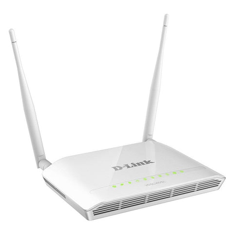D-Link DSL-G225 — Wireless N300 ADSL2+/VDSL2 4-Port Router (Grade A+)