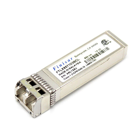 Finisar FTLX8571D3BCL-EM — 10Gb/s 850nm Multimode SFP+ Transceiver (Refurbished)