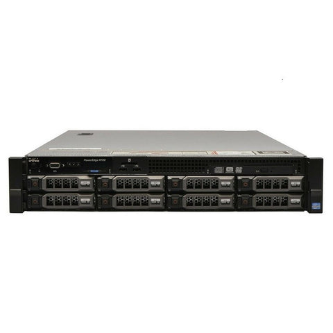 Dell PowerEdge R720: 2 x Xeon E5-2620, 64GB DDR3 ECC, No HDDs/No Caddies, 2U Rack Server (Refurbished)
