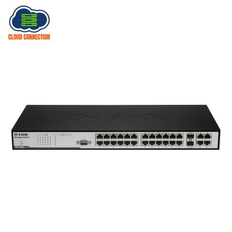 D-Link DES-3028 — 24-Port 10/100 Layer 2 Managed Switch (Grade B)