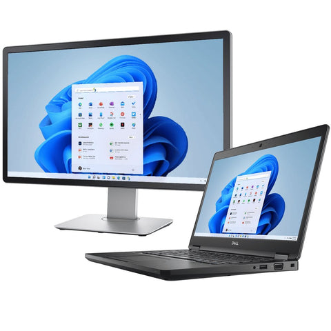Dell Latitude 5490 | Core i5-8350U | 8GB DDR4 | 256GB SSD + 19" Monitor | Windows 11 Pro (Grade A)