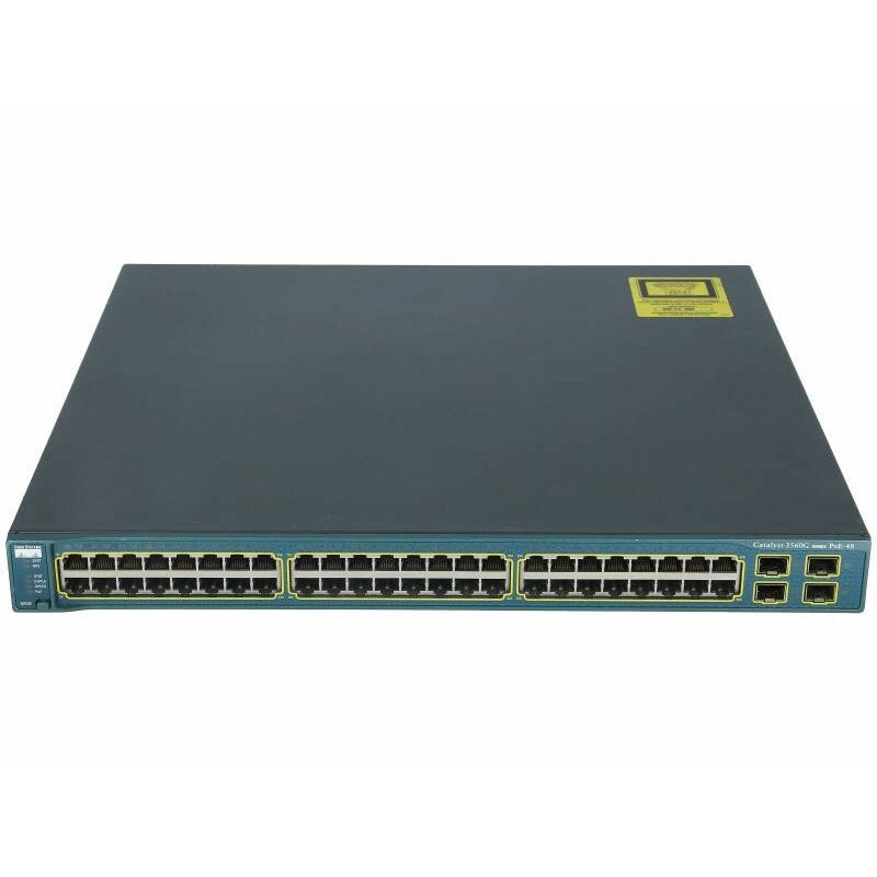Cisco Catalyst WS-C3560G-48PS-S — 48-Port PoE+ Gigabit Switch (Refurbished)