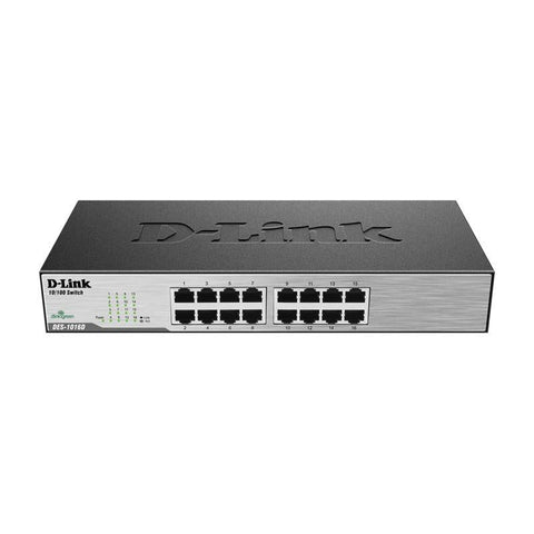 D-Link DES-1016D — 16-Port Fast Ethernet Switch (Grade B)
