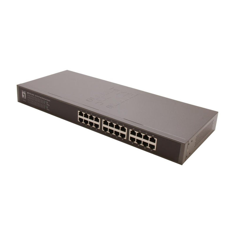 LevelOne FSW-2450 — 24-Port 10/100 Unmanaged Ethernet Switch (Used)