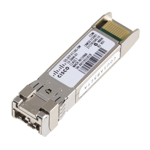 Cisco DS-SFP-FC16G-SW — 16Gbps Fibre Channel SFP+ Transceiver (Grade B)