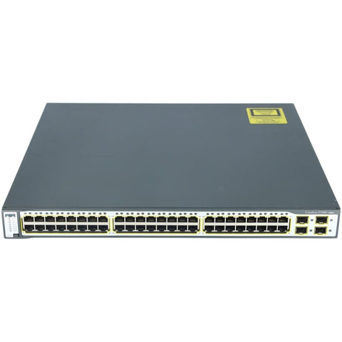 Cisco WS-C3750G-48TS-S — 48-Port Gigabit Managed Stackable Switch (Refurbished)