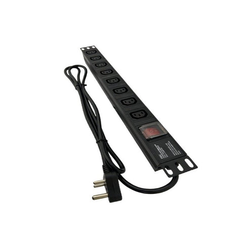 TUL-IEC(C13)N1508WKPB19A 8-Way PDU — 19-Inch Rack Power Distribution Unit (New)
