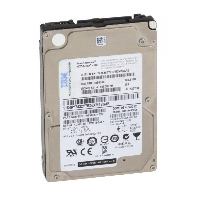 IBM ST9146853SS 146GB SAS 15K Hard Drive — 2.5" Enterprise Drive (Refurbished)