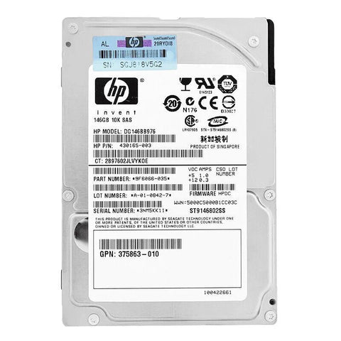 HP DG146BB976 — 146GB 2.5" SAS Hard Drive (Refurbished)