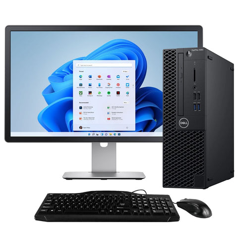 Dell OptiPlex 3060 | Core i5-8400T | 16GB DDR4 | 256GB SSD | SFF | 23" Monitor | Windows 11 Pro (Grade A)