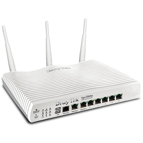 DrayTek Vigor2860ac — VDSL2/ADSL2+ Security Firewall Router (Refurbished)