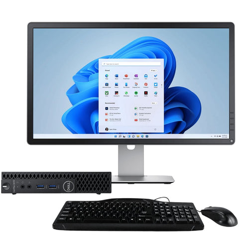 Dell OptiPlex 3070 | Core i5-8400 | 8GB RAM | 256GB SSD | Windows 11 Pro USFF + 19" Monitor (Refurbished)