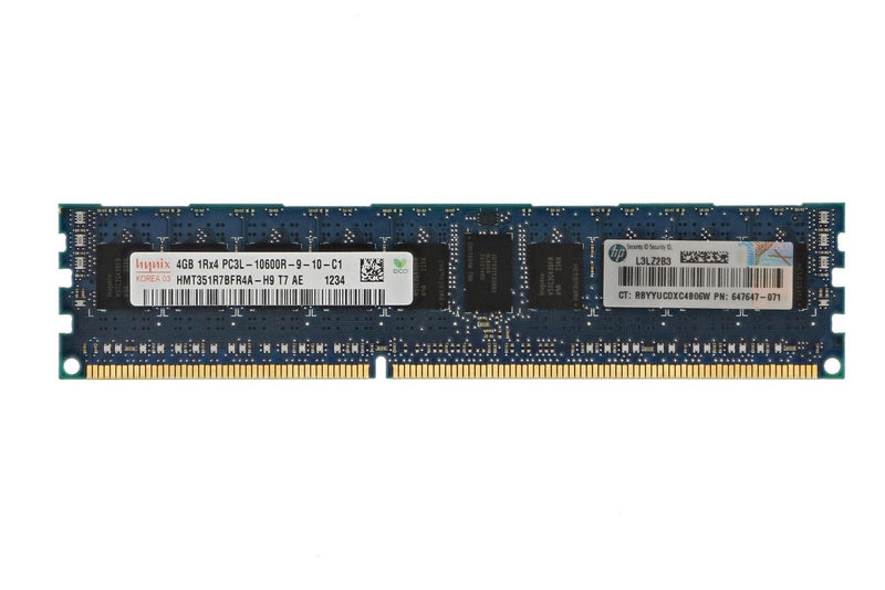 SK Hynix 4GB 1Rx4 PC3L-10600R-9-12-C1 DDR3 Server RAM (Refurbished)