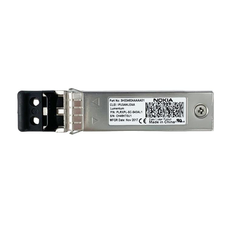 Nokia 3HE04824AAAA01 SFP+ 10GE SR-LC 850nm Transceiver Module (New)