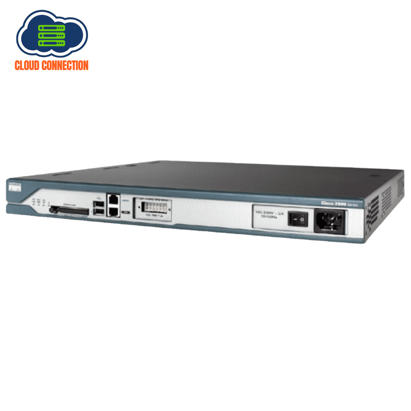 Cisco 2811 2FE, 1 NME, 4 HWICs, 2 PVDM slots, 2 AIMs, and Cisco IOS IP Base Router (Refurbished)