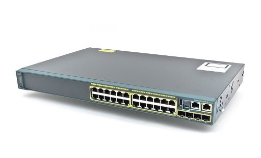 Cisco WS-C2960S-24TS-L 24 Port + 4 SFP Uplink Managed Layer 2 Switch (Used)